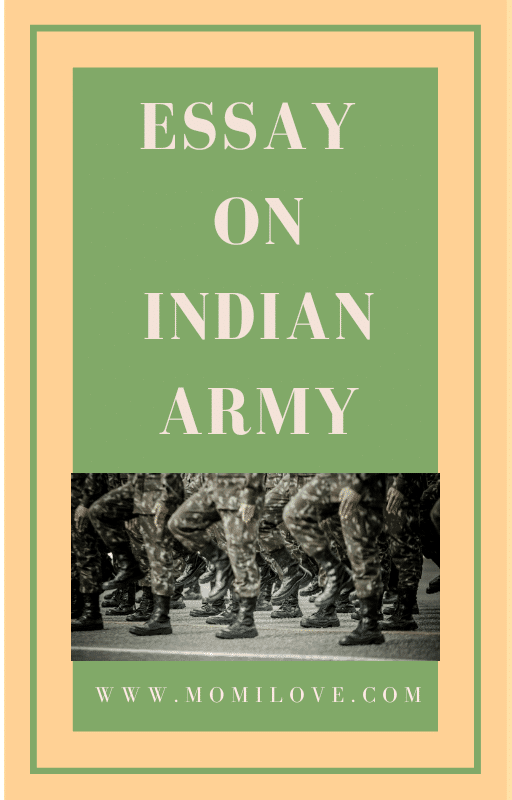 indian army essay english